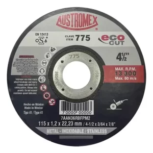 DISCO DE CORTE METAL-INOX 4 1/2